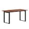 Flash Furniture Redmond 60x30 Conf Tbl w/1in. Thick Dbl Sided Laminate Tbl Top w/PVC and U-Frame Steel Bse, Walnut MT-M6030-WLT-UBF-GG - alternate 8